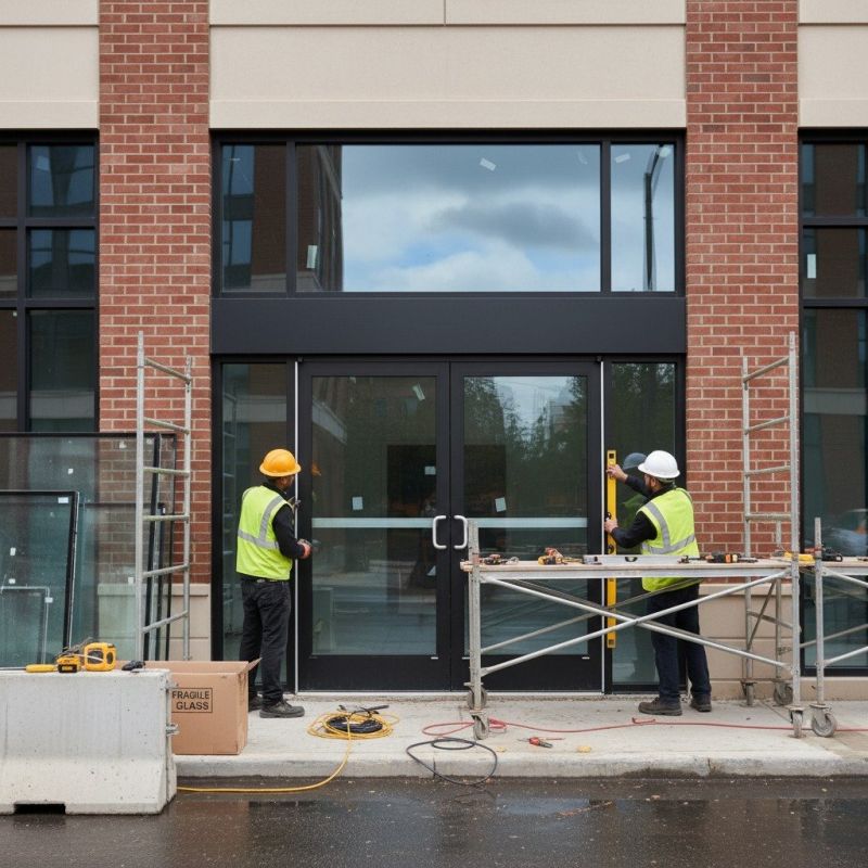 Office Door Installation detail